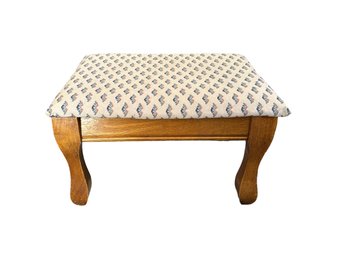 Rosalco Inc. Wood Frame Foot Stool With Upholstered Top