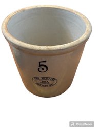 Vintage Western Pottery Company 5 Gallon Crock