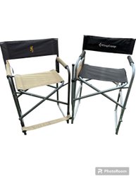 Two Camping Captains Directors Chairs