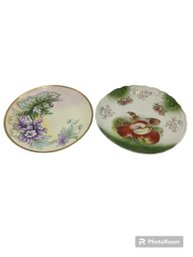 Antique Hand Painted Decorative Plates