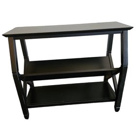 Three Tiered Darkwood Console Table