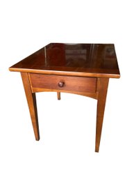 Stanley Furniture Wood Side Table With Drawer