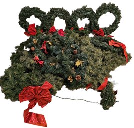 Christmas Wreath With Garland Lot