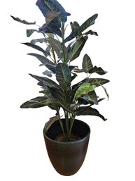 Decorative Faux Plant In Large Pot