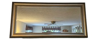 Large Silver Framed Mirror