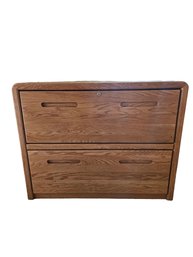 Golden Oak File Cabinet