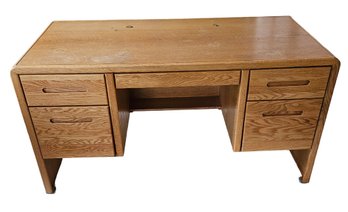 Golden Oak Office Desk