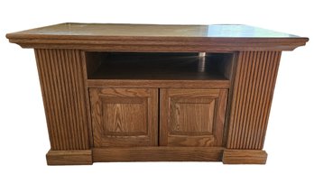 Oak Entertainment System Stand