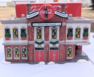 Collectible Dept 56 Coke A Cola Hand Painted Ceramic Bottling Plant.