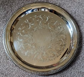 Sheridan Vintage Tauton Silversmiths Ltd 8' Round Serving Plate
