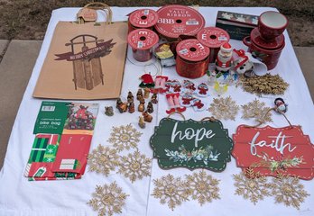 A Bundle Of Christmas Festive Decorations
