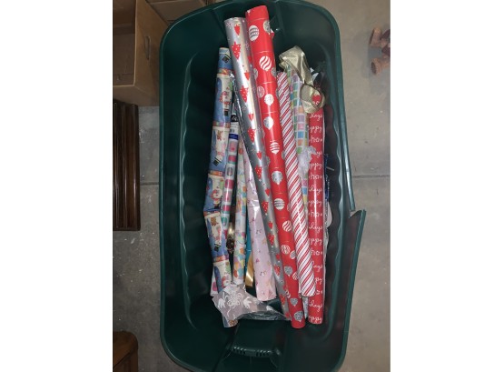 Tub Of Wrapping Paper