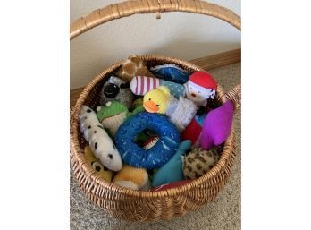 Basket Of Dog Toys