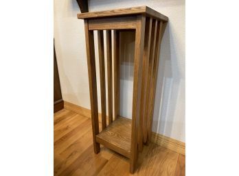 Tall Mission Style Wood Plant Stand