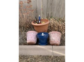 Flower Pots And Garden Tools