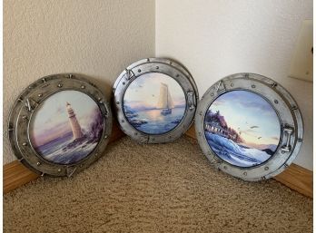 3 Porthole Wall Hangings