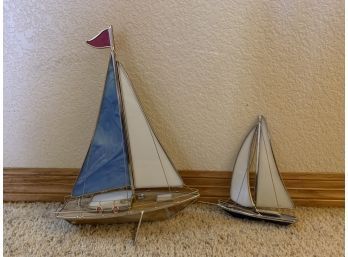 Glass Sailboat Decor