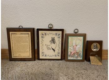 Wood Wall Hanging Plaques