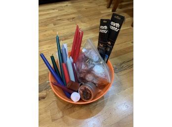 Bowl Of Candles And Incense