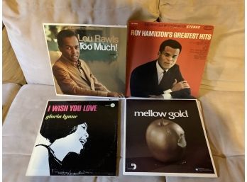 Lou Rawls, Gloria Lynne, Roy Hamilton, And Mellow Gold Record Albums