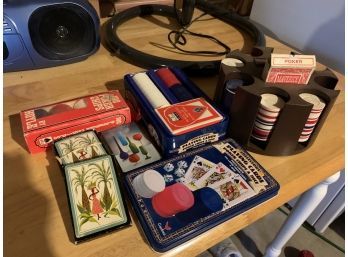 Decks Of Cards And Poker Chips