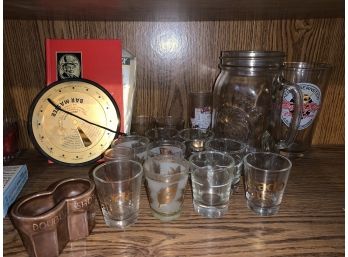 Swank Bar Master, Shot Glasses, Mr Bostons Bartenders Guide