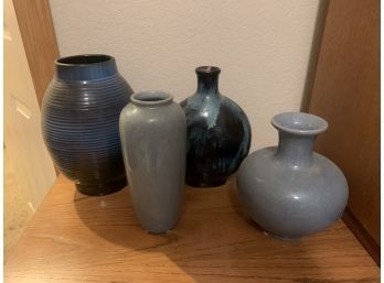 Vases In Shades Of Blue