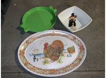 Plastic Holiday Platters