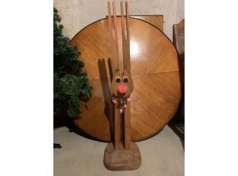 Large Clothespin Reindeer Christmas Decoration