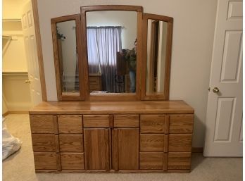 Large Dresser With Mirror