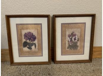 Hydrangea And Pansy Prints