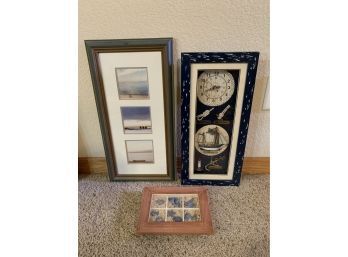 Nautical Shadow Boxes And Chairs On The Beach Photos