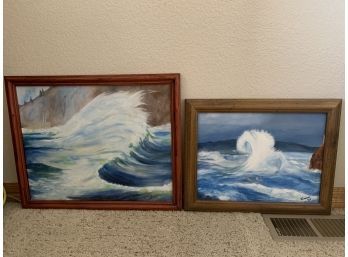 Paintings Of Waves Signed Connie 07 And 08