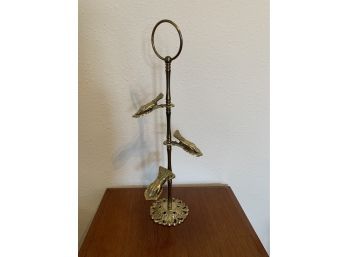 Brass Hands Letter Holder With 3 Hand Clips