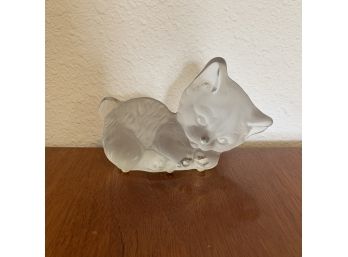 Viking Hand Made Glass Kitten