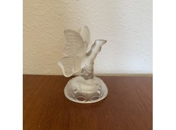 Fenton Art Glass Butterfly On Branch