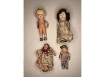 Assortment Of Small Vintage / Antique Dolls