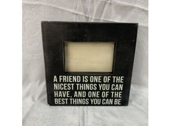 Friendship Photo Frame Shelf Or Hanging