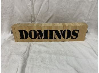 Wooden Rotating Dominos Table Top / Shelf Sign