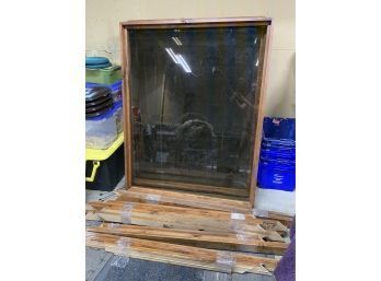 4 Large Tinted Windows With Framing Boards