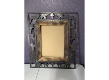 Hand Made Black Cast IRON Wall Picture Frame Wildlife Log Cabin Rustic Decor