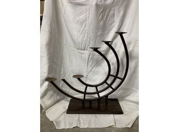 Large Crescent Candle Holder Display