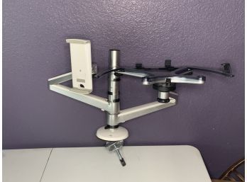 Desk Mount Laptop And Phone Adjustable Arm Holder