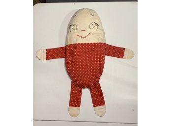 Vintage Humpty Dumpty Plush Pillow Stuffed Animal