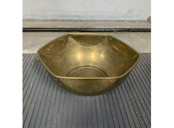 Vintage Rustic Gold Brass HEXAGON Bowl Planter Pot Display Bowl India