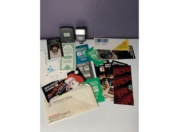 Kalimar Flash, Portable Alarm Clock, And Vintage Pamphlets - Lots For Videocart-16