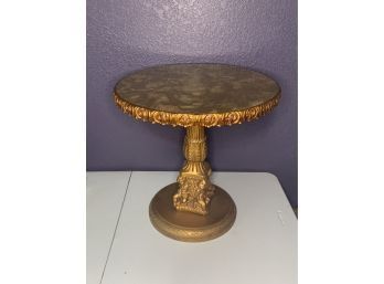 Vintage Gold Tea Table Hollywood Regency Cherubs Table Lamp Bedroom Vanity End Side Coffee Table Furniture