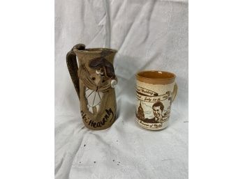 Mugs - Ski Heavenly Funny Face Mug And Ashdale Pottery Royal Wedding Charles & Diana