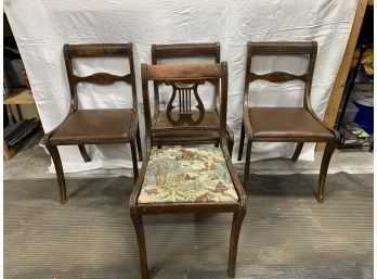 4 Duncan Phyfe Style Dining Chairs