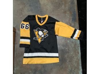 Vintage Pittsburgh Penguins Lemiuex 66 Hockey Jersey Shirt